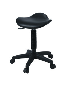 Scaun Salon ComfortPro Black cu șezut triunghiular și pompă hidraulică