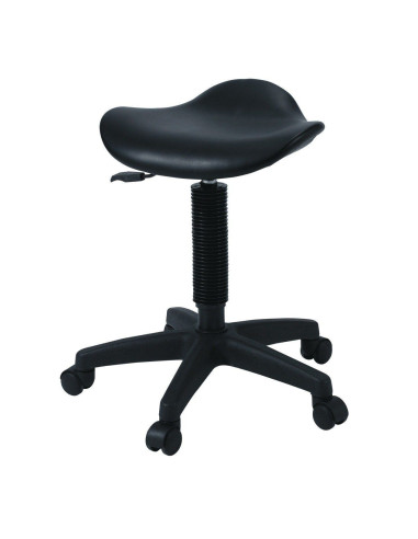 Scaun Salon ComfortPro Black cu șezut triunghiular și pompă hidraulică