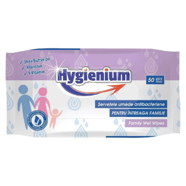 Servetele antibacteriene hygienium 50 buc