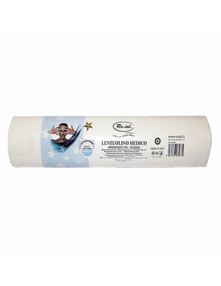 Rola cearșaf hârtie Roial – 60cm x 80m, 2 straturi, pretăiată, ambalată individual