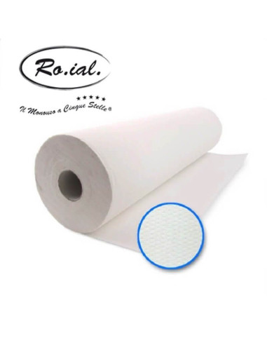 Rola cearșaf hârtie Roial – 60cm x 80m, 2 straturi, pretăiată, ambalată individual