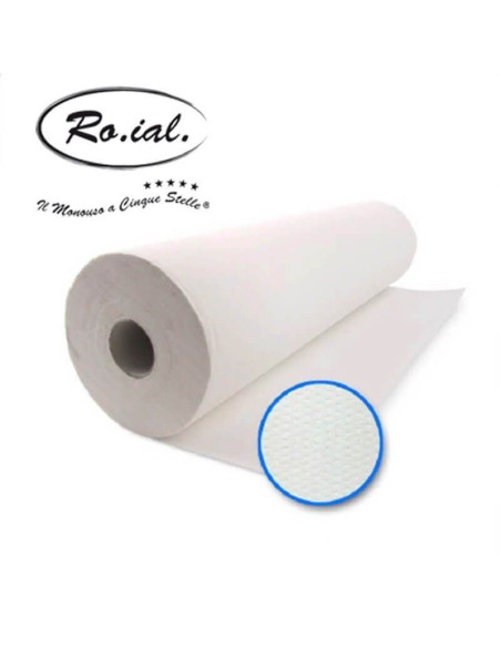 Rola cearșaf hârtie Roial – 60cm x 80m, 2 straturi, pretăiată, ambalată individual