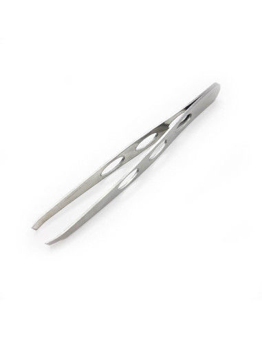 Pensetă profesională cu vârf oblic – 9,5 cm, oțel inoxidabil