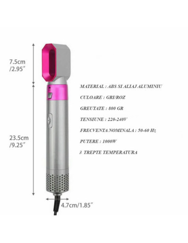 Multistyler 5in1 – aparat de coafat cu 5 capete interschimbabile