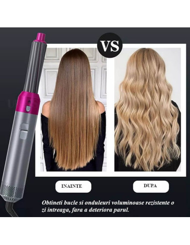 Multistyler 5in1 – aparat de coafat cu 5 capete interschimbabile