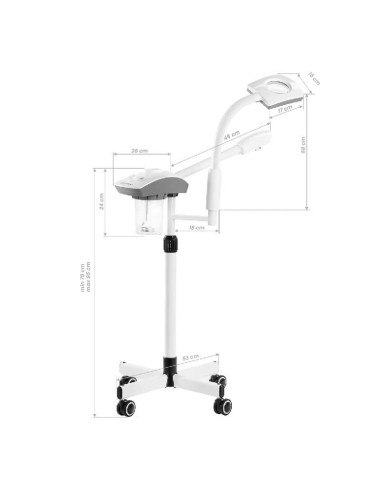 Vapozon cu lupă Giovanni – tratamente faciale cu aromoterapie, lumină UV și lupă LED