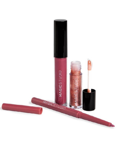 Set cadou pentru Buze ruj, gloss, creion