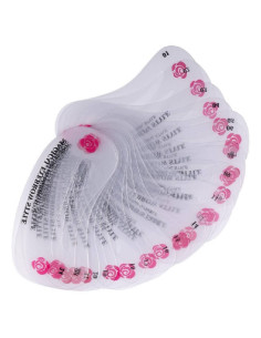 Șabloane refolosibile pentru sprâncene – set 12 bucăți, din plastic flexibil