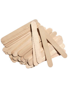 Spatule din lemn pentru epilat – 50 bucăți, aplicare igienică și eco-friendly