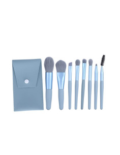 Set Mini Pensule machiaj Soft Blue 8buc