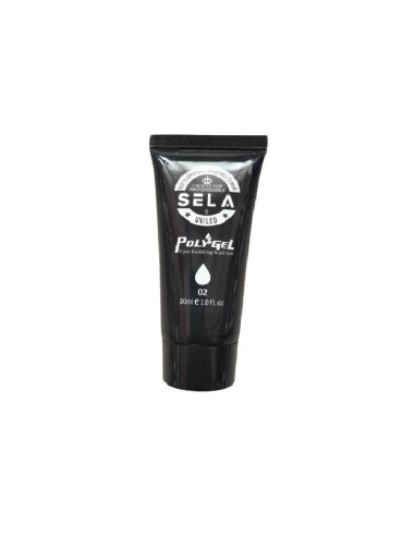 Polygel fast building unghii 30ml, No.02 Alb