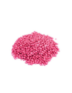 Ceară tradițională perle roz cu trandafir 1kg, profesională 2