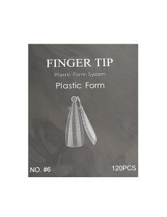 Tipsuri refolosibile Stiletto nr.6 pentru gel si polygel 120buc 2