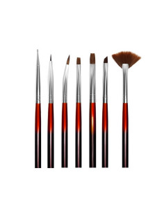 Set pensule manichiură profesională – aplicare gel, pictură și decor unghii