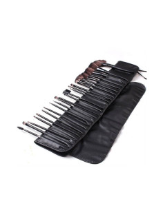 Pensule machiaj profesional set 24 bucati 2