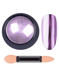 Pudră pigment unghii efect oglindă – mov metalizat, 10g