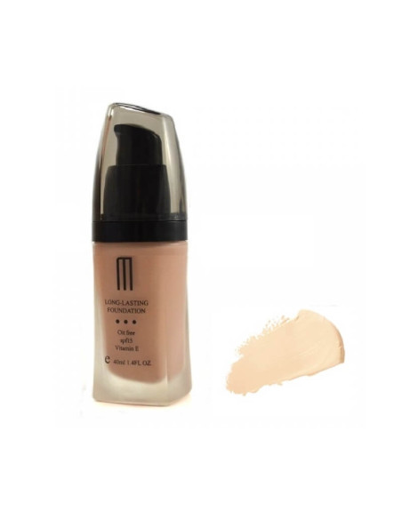 Fond de ten nr.02 Soft Beige – aspect mat, cu Vitamina E, sticlă 40ml
