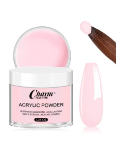 Pudră acryl autonivelantă Baby Pink 30gr – aderență ridicată, aplicare ușoară