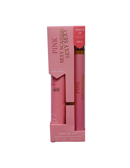 Set Parfum EDT si crema de maini Pink Sexy Scandal 70ml