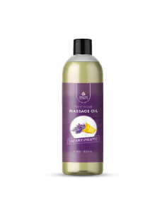 Ulei de masaj Lavandă & Ananas 1L – relaxant, anticelulitic, antioxidant pe bază de plante