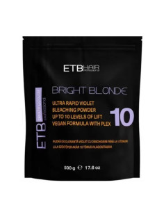 Pudră decolorantă violet ETB 500gr – 10 tonuri, cheratină vegetală