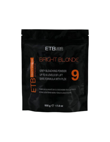 Pudră decolorantă gri ETB 500gr – 9 tonuri, tehnologie Plex
