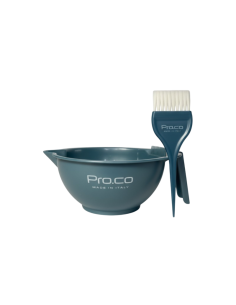 Bol vopsit cu pensulă Pro.co  Italia – set profesional salon