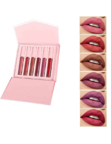 Set 6 Rujuri Lichide Mate Handaiyan – textură cremoasă și acoperire intensă