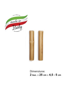 Bețe din bambus natur 25cm – set 2 bucăți, netratate