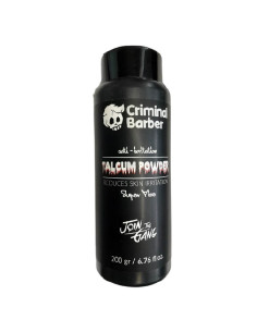 Pudră de talc Criminal Barber 200g – calmare și prospețime după bărbierit