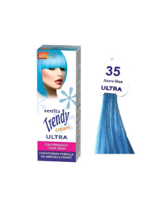 Vopsea semipermanentă Azure Blue pentru păr decolorat, 75 ml