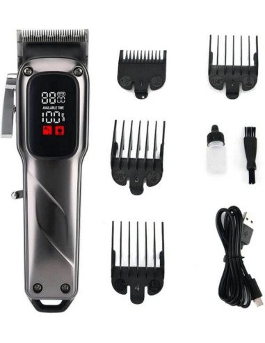 Mașină de tuns GM8051 cu afișaj LED și autonomie 2000 mAh.
