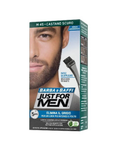 Vopsea pentru barbă și mustață Just For Men, castaniu închis.