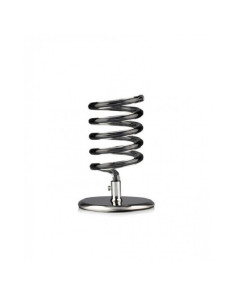 Suport spiral profesional pentru uscător de păr, acril + inox