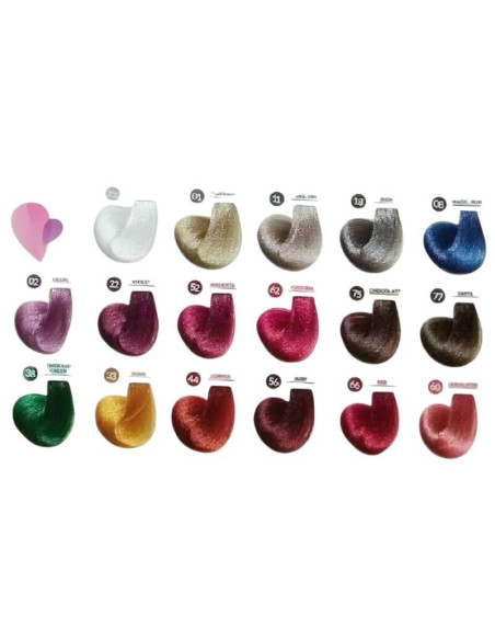 Mască colorantă Extra Pigment Coral Pink, profesională, fără oxidant