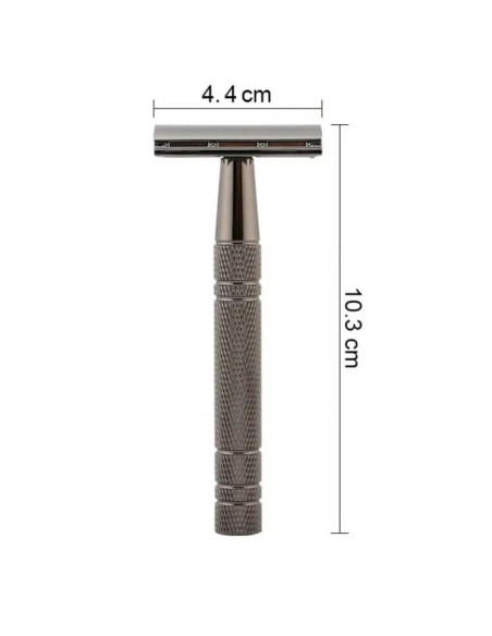 Aparat de ras clasic 10,3 cm cu mâner anti-alunecare și 5 lame