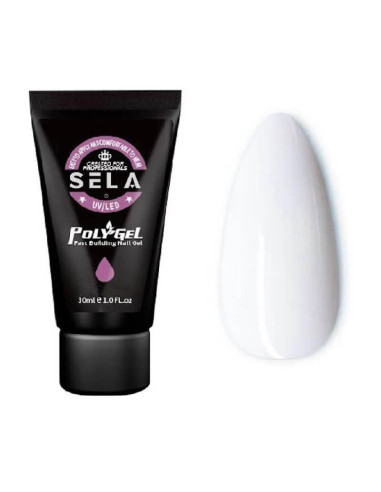 Polygel fast building unghii 30ml, No.02 Alb