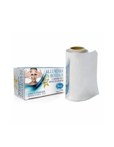 Folie Aluminiu pentru Vopsit Suvite – 12 cm x 100 m, Alba
