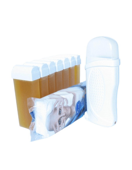 Kit Free Miere – epilare naturală cu ceară galbenă și benzi groase incluse