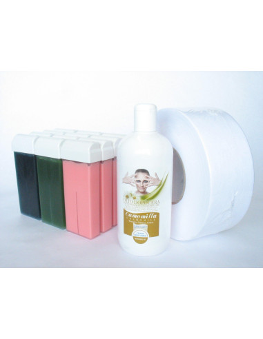 Oferta 12 Rezerve ceara MIX cu ulei si hartie de epilat