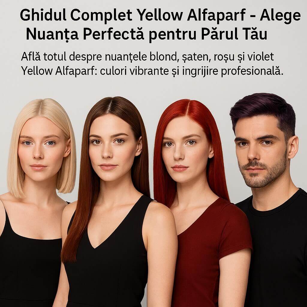 Ghidul Complet Yellow Alfaparf – Alege Nuanța Perfectă pentru Părul Tău