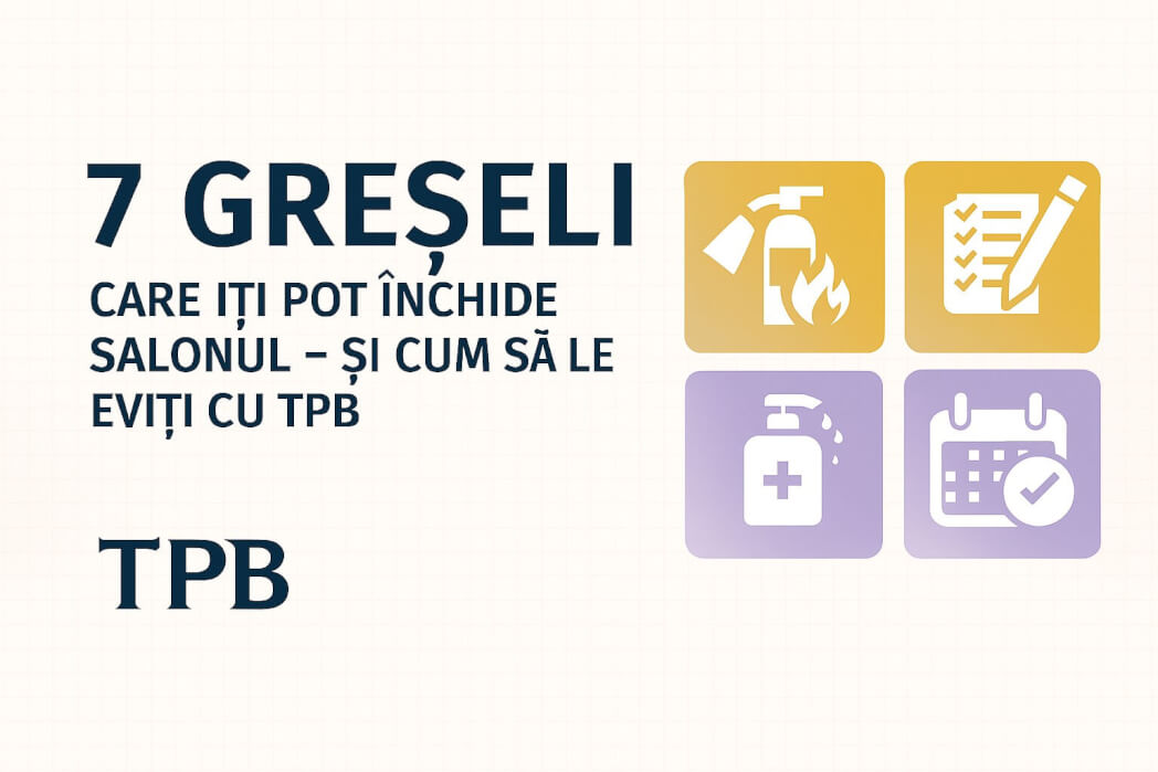 Salon modern de înfrumusețare cu personal profesionist, produse conforme TPB și elemente vizibile de siguranță